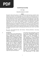 social enterprise outline social business plan ideas